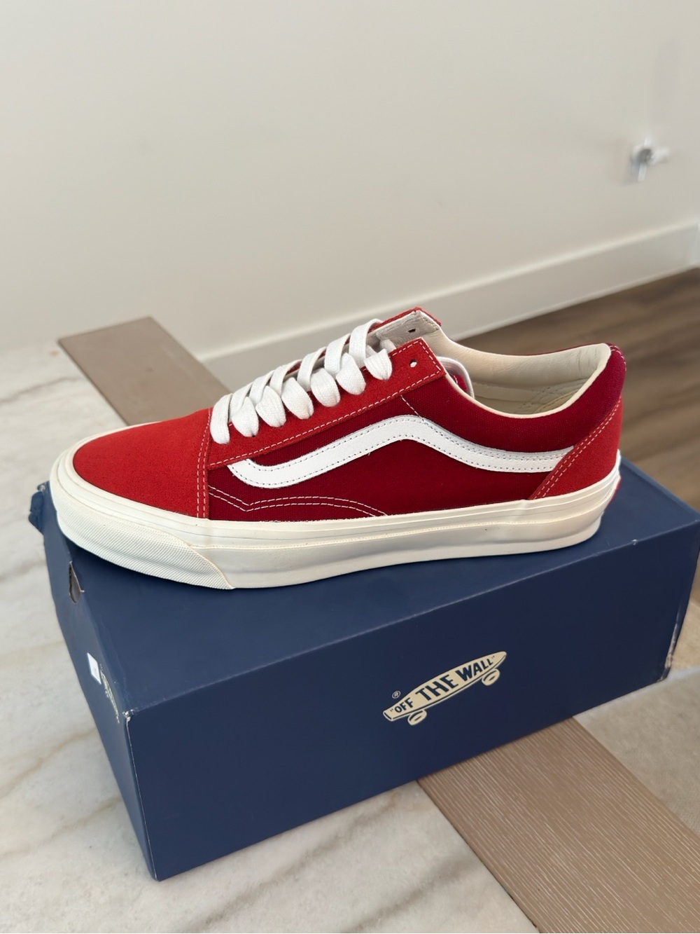 Vans Lx Old Skool Suede Red Size 9 Men
